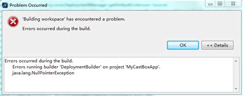 Myeclipse Errors Occurred During The Build Errors Running Builder