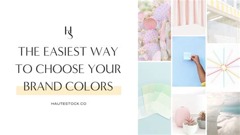 How To Choose Your Brand Color Palette The Easy Way YouTube