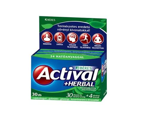 BERES ACTIVAL HERBAL FILMTABLETTA 30X PATIKATT Patika egy kattintásra