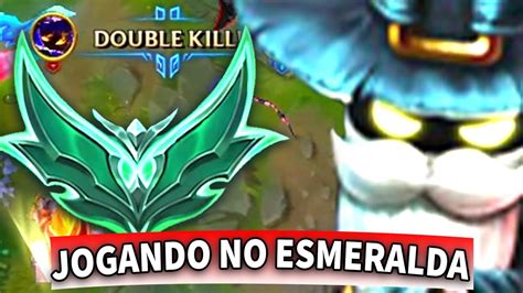 MONO VEIGAR JOGANDO NO ELO ESMERALDA NOVO ELO DO LEAGUE OF LEGENDS