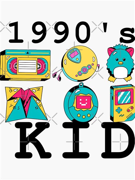 Pegatina Camiseta para niños de la década de 1990 cinta de vídeo VHS