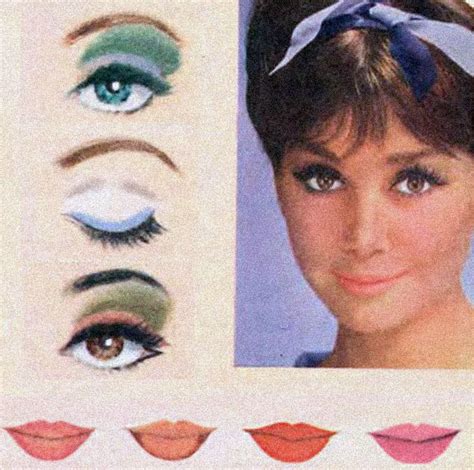 Simple 60 S Makeup Look For College Girls 1964 60s Makeup 60s Makeup Eyes Makeup Magazine