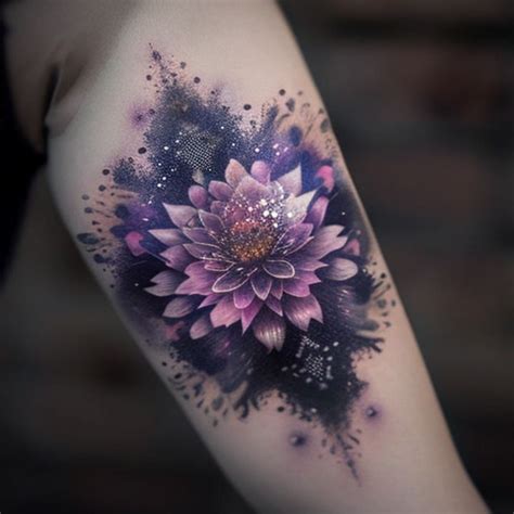 114 Purple Flower Tattoo Ideas TattooClue In 2024 Purple Flower