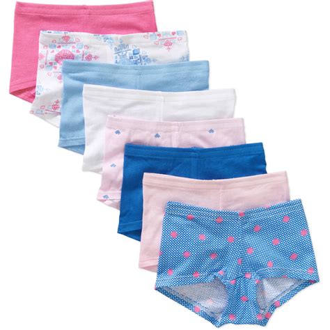 Hanes Girls Assorted No Ride Up Cotton Bikini Panties 9 Pack