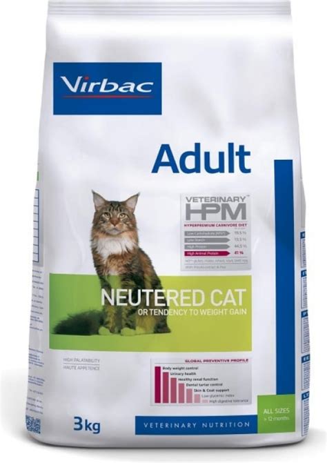 VIRBAC Veterinary HPM ração para gato adulto esterilizado