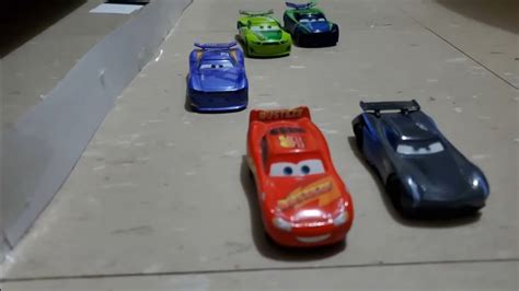 Cars 3 Lightning Mcqueen Crash Diecast Remakestop Motion Youtube