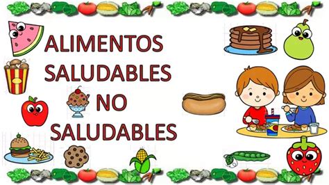 Alimentos Saludables Vs No Saludables Para Niños