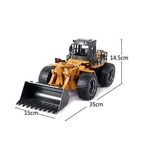 Huina 2 4Ghz Radio Control Bulldozer Construction Vehicle Alloy 6