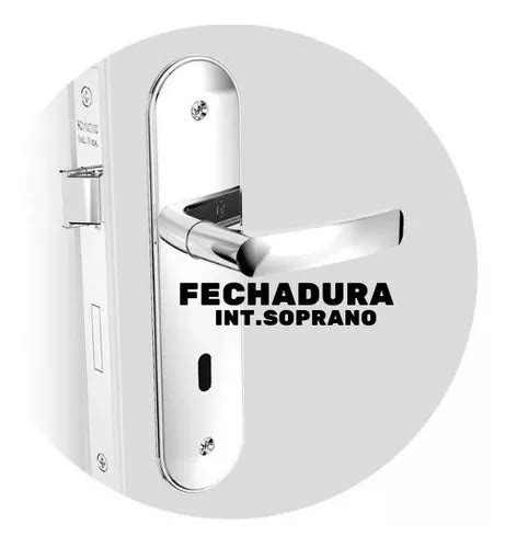 Cerradura Para Puerta Soprano Pali Fechadura Interna Acabado Cromado