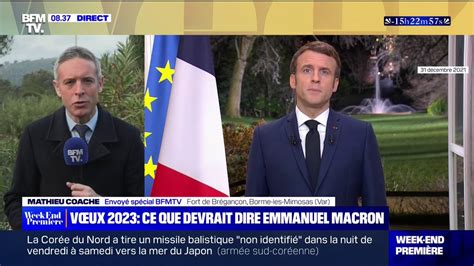 Léopold Audebert on Twitter RT BFMTV Vœux 2023 Emmanuel Macron