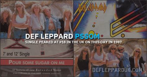 Years Ago Def Leppard S Pour Some Sugar On Me In The Uk