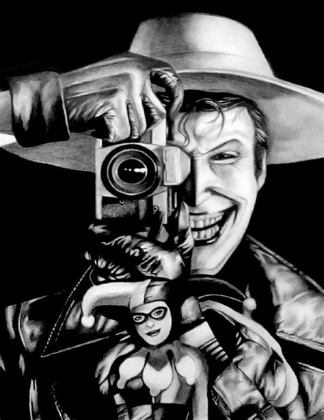 Joker And Harley The Killing Joke Original Charcoal And Catawiki