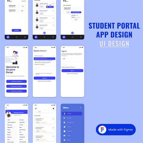 Student Portal App Design By Muhammad Taha On Dribbble