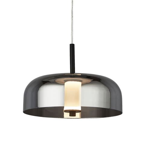 Bjorn Scandi Led Pendant Light Smoked Glass And Black Lightbox