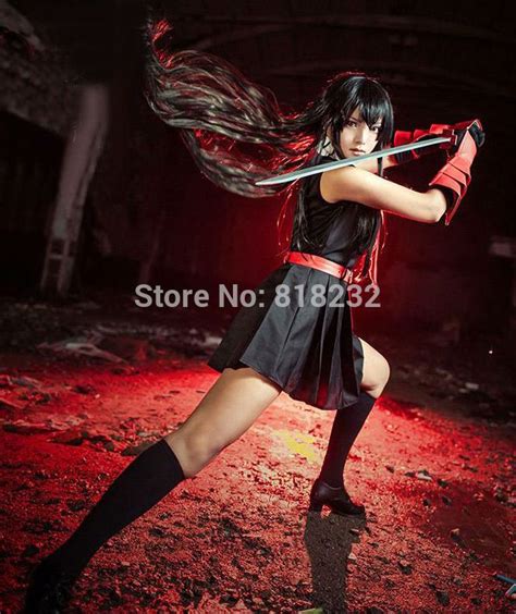 Akame Ga Kill Kurome Black Sailor Suit Uniform Dress Outfit Anime