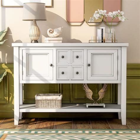 Aprilsoul Buffet Sideboard With Storage Console Table With Drawers