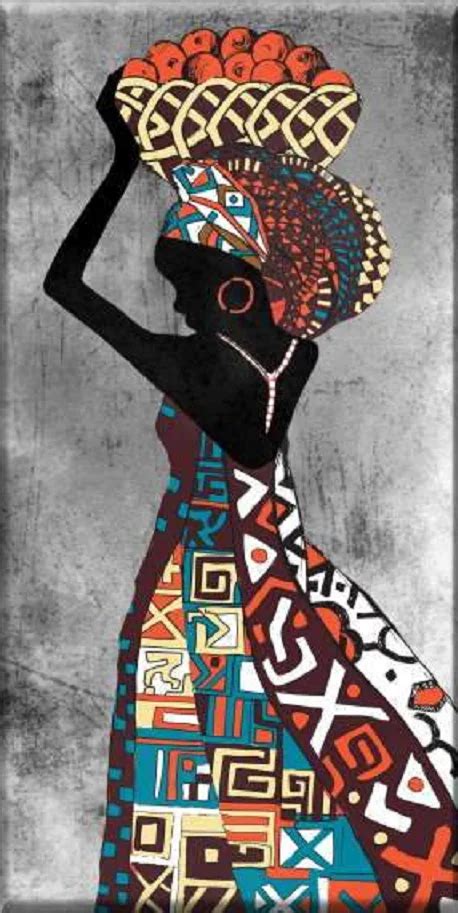 African Women Tribal Paint