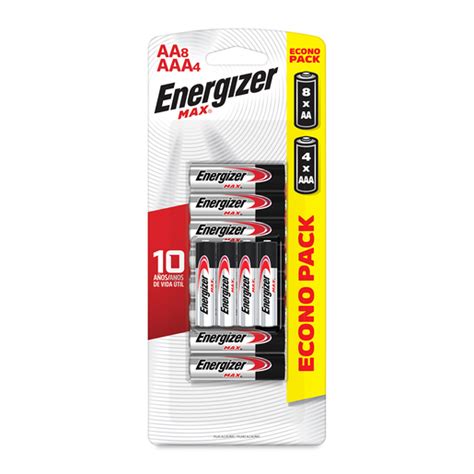 Pila Energizer Aa8 Y Aaa4 12pk Office Depot Mexico