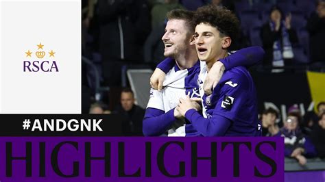 Highlights Rsc Anderlecht Krc Genk Youtube