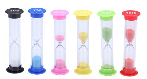 Plastic Sand Timer Sandglass Hourglass Sand Clock Timer Sec Min