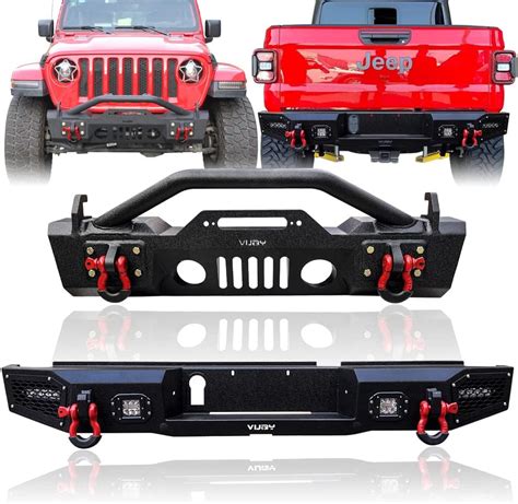 Amazon TIOYAR Front And Rear Bumper Texture Black Compatible With