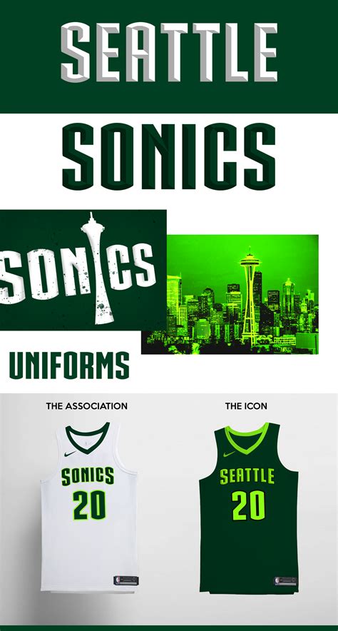 Seattle Sonics NBA Rebrand on Behance