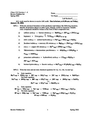 Fillable Online Genchem Chem Okstate Chem Section Name Ta