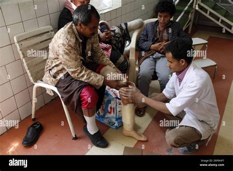 190407 SANAA April 7 2019 A Doctor Offers A Landmine Victim A