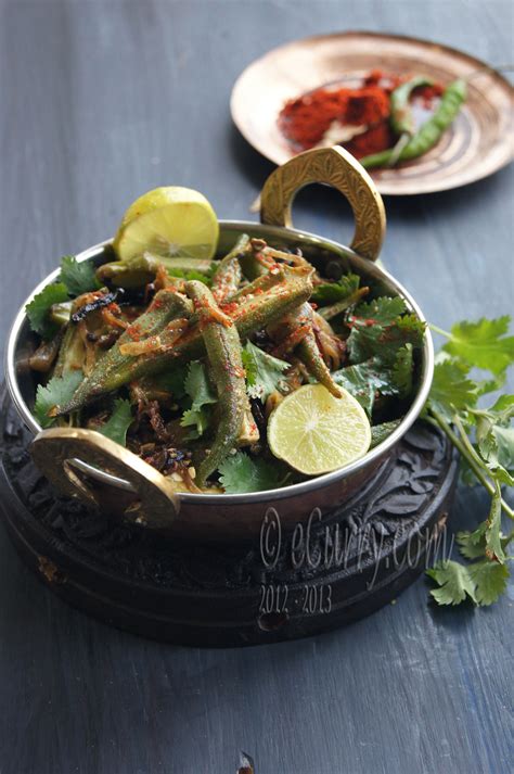 Bhindi Do Pyaza Okra Stir Fried With Onion ECurry The Recipe Blog