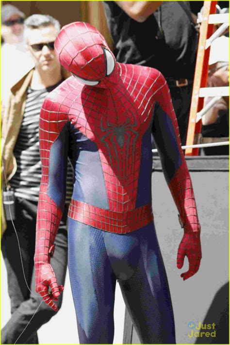 Full Sized Photo Of Andrew Garfield Spider Man Filming With Jamie Foxx