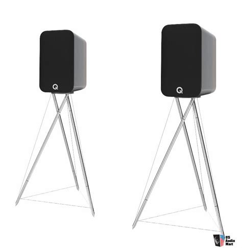 Q Acoustics Concept 300 Bookshelf Speakers With Stands New In Open Box