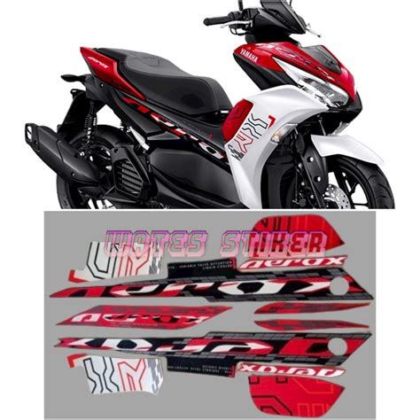 Jual Striping Decal Polet Sticker Yamaha Aerox Rc Merah