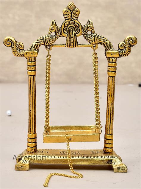 Buy Ascension Gold Spiritual Handicrafted Pooja Jhula Showpiece