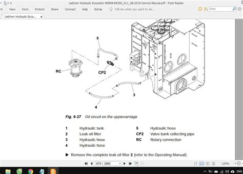 Liebherr Hydraulic Excavator R B R Service Manual