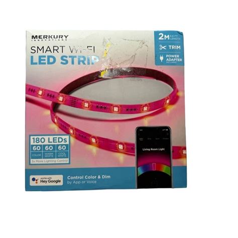 Merkury Innovations Smart Wi Fi Led Strip M Multicolor Voice App