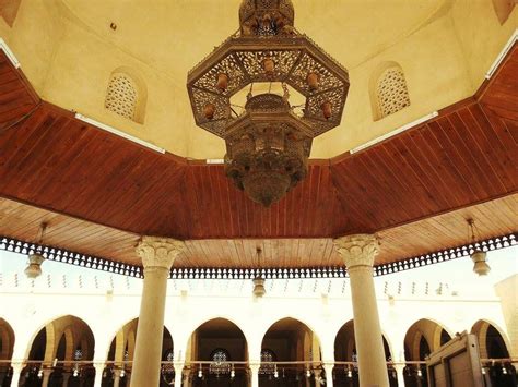 مسجد عمرو بن العاص القاهره_مصر Mosques, Egypt, Pergola, Mosaic, Outdoor Structures, Interior ...