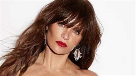 Helena Christensen 53 Rocks Nothing But A Scarf In Striking Nude