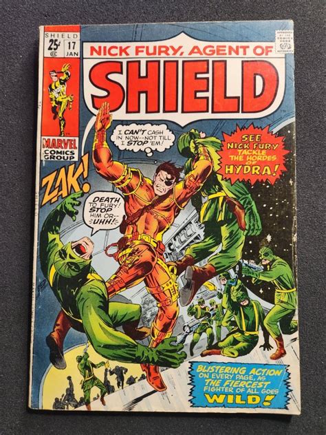 Nick Fury Agent Of SHIELD 17 1971 FN Comic Books Bronze Age