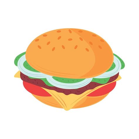 Burger Fast Food Vector Art At Vecteezy