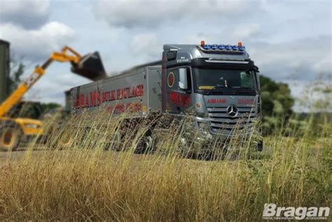 Roof Bar Led Spots X Amber Beacon To Fit Mercedes Actros Mp