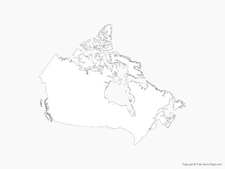 Canada Outline Map