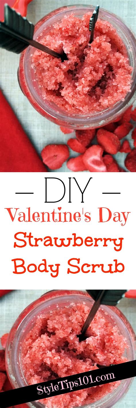 Homemade Strawberry Sugar Scrub Sugar Scrub Recipe Strawberry Sugar