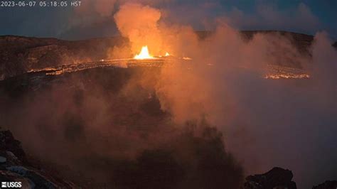 Hawaiis Kilauea Begins Erupting Again After 3 Month Pause