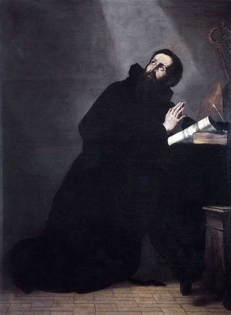 St Augustine In Prayer Painting By Jusepe De Ribera Fine Art America