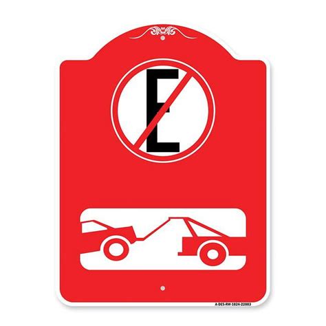 Signmission 18 X 24 In Designer Series Sign Spanish Parking Control Sign No Parking With