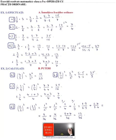 Fise De Lucru Matematica Clasa 5 Fractii Hot Sex Picture