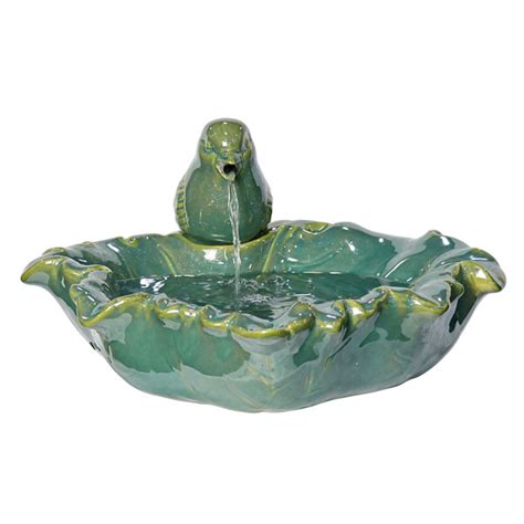 Highland Dunes Corsa Outdoor Ceramic Weather Resistant Floor Fountain