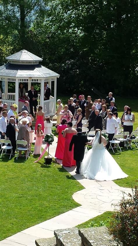 Outdoor Wedding In The Garden Pagoda At The Higher Trapp Hotel Pagoda