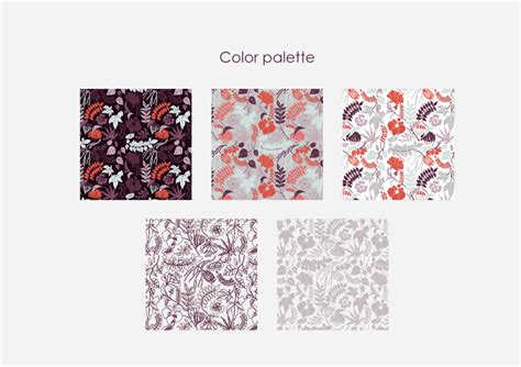 Floral surface pattern design on Behance