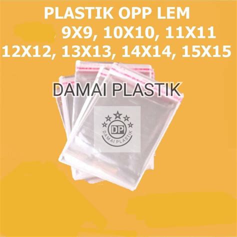 Jual Plastik Opp Roti Pie Seal Lem X X X X X X